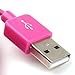 YY Store [Braid Series] 10ft 3-metre 30-pin USB2.0 Braided Cable For Iphone 4 4s Ipod Touch 4 - Hot Pink