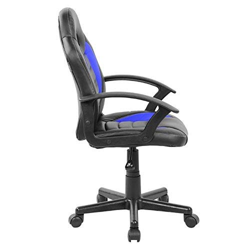 Techni Mobili RTA-KS40-BL Kid's Gaming and Student Racer Chair with Wheels, Blue