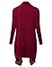 J.TOMSON Women's Open Front Long Sleeve Loose Draped Shawl Cardigan