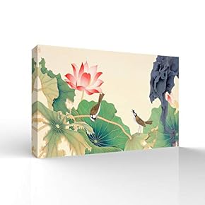 Wall26-Canvas Wall Art-Classcial Flower and Bird Painting-Giclee Painting...