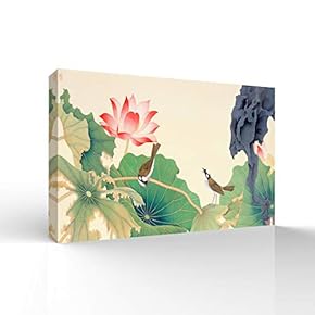 Wall26-Canvas Wall Art-Classcial Flower and Bird Painting-Giclee Painting Wall Art for Bedroom Living Room Home Decoration - 12x18 inches