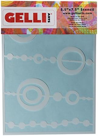 Gelli Arts Bead Stencil, Synthetic Material, White, 22.7 x 15.2 x 0.1 cm