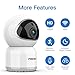 FREDI 1080P Baby Monitor, Wireless WiFi Pet Camera with Night Vision, Two-Way Audio, Motion Detection, IP Surveillance for Elder/Nanny Monitor - Work with iOS Android PC