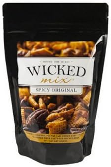 Wicked Mix Snack Mix with Mixed Nuts, Sweet and Salty Trail Mix Snack Packs with Almonds, Cashews, Pretzels, Pecans - Healthy Snacks Zero Trans Fat(Original Mix, Pack of 12)