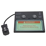 WELDTOOLS Welding Helmet Replacement Lens Solar Powered Weld/Grind Selectable Mask Protector for Arc Tig Mig Grinding Plasma Cutting