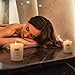 Anjou Scented Candle, Sweet Sour Fruity Smell, 7 oz Glass Jar Stress Relief, Made from 100 Percent Natural Soy Wax and Cotton Wick, Ideal Romantic Gift for Men and Women, Christmas Decor, Whitethumb 4