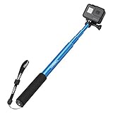 Luxebell Selfie Stick Adjustable Telescoping Monopod Pole for Gopro Hero 5, Session 5, Hero 4/3+/3/2, 40