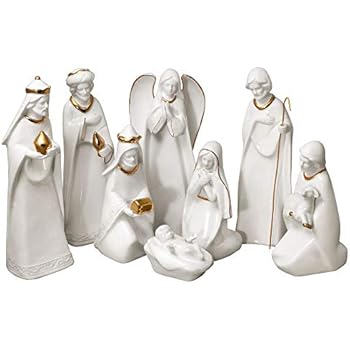 Amazoncom Porcelain Origami Nativity Home Kitchen