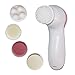 ChiTronic 5 in 1 Multi-Function Portable Facial Skin Care Electric Massager Scrubber with Facial Latex Brush Cosmetic Sponge (Batteries not Included)