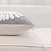 HWY 50 Grey Gray Decorative Throw Pillow Covers 18x18 Inch (1 Piece), Modern Embroidered Cotton Farmhouse Cushion Cover Pillow Case for Couch Living Room Bed Sofa, Sunflower