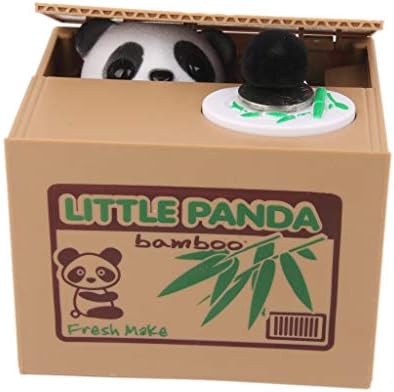 Curtis Toys Cute and Mischievous Stealing Piggy Bank (Panda)