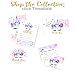 TINSELBOX Magical Unicorn Thank you Cards | Blank Inside | Watercolor with Digital Gold Foil