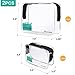 ProCase TSA Approved Clear Travel Toiletry Bag, Quart Size Zipper Organizer Airport Airline Compliant Bag Carry-On Luggage for Liquids Creams Gels 3-1-1 Kit (Set of 2, Large + Small)
