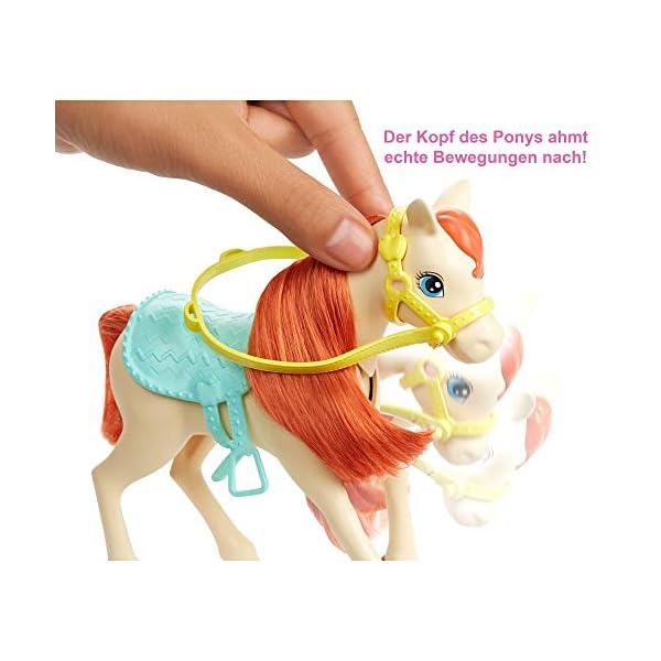 Barbie Puppe und Pferd, Barbie und Chelsea Pferd, Barbie Kleidung, Barbie Accessoires, Geschenk für Kinder, Spielzeug ab 3 Jahre,GLL70 – Bild 5