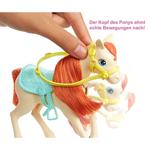 Barbie Puppe und Pferd, Barbie und Chelsea Pferd, Barbie Kleidung, Barbie Accessoires, Geschenk für Kinder, Spielzeug ab 3 Jahre,GLL70 – Bild 5