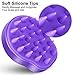 Hair Scalp Massager Shampoo Brush,Yansu Dandruff Brush Scalp Massage Brush Silicon Scalp Massager Scalp Care Brush Scalp Scrubber with Soft Silicone Purple