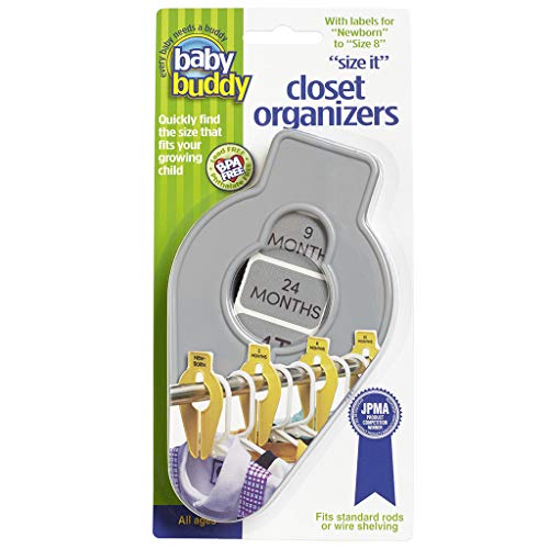 Size-It Closet Organizers by Baby Buddy - Baby Clothes Closet Dividers Nursery…