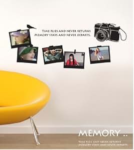 Amazon.com: Newsee Decals Photo Frame Camera Wall Quotes
