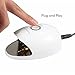 Elechomes 6W Mini Nail Dryer Portable LED UV Nail Lamp Polish Dryer for DIY Home Use or Travel, White