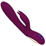 Silicone Rabbit G-Spot Vibrator, Tracy's Dog 10 Speed Waterproof…