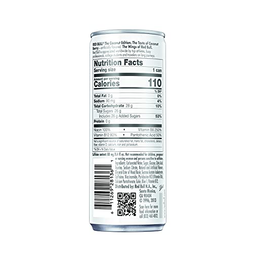 Red Bull Energy Drink, Coconut Berry, 8.4 Fl Oz (24 Count) in ...