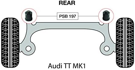 PSB Polyurethane Bush Compatible With Audi TT MK1 (98-06) Rear Axle Beam Bushing 72mm OD - PSB197