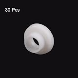 sourcing map 30pcs Nylon Flanged Sleeve Bushings 3mm Bore 3.6mm OD 2.8mm Length view 3
