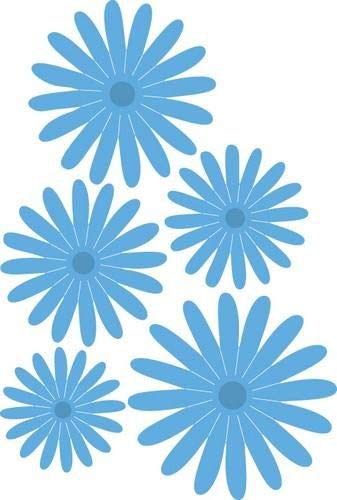 Marianne Design Creatables Anja's Flower Set Die, Metal, Blue, 19.6 x 10.9 x 0.2 cm
