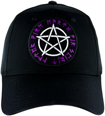 Script Rune Wiccan Pentagram Hat Baseball Cap Alternative Clothing Pagan Witchcraft