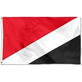 Cayyon Sealand Flag Banner Outdoor Indoor Decoration Flag 3x5Feet Double Stitched Polyester with Brass Grommets