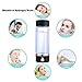 N.P Hydrogen Water Bottle with PEM and SPE Technology,Up to 1500PPB,Portable Hydrogen Water Generator Maker,New Technology Glass Water Ionizer (Black)