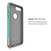 JMcolo iPhone 7 Plus Case, [Vibrance Series] Protective Slider Style Slim Cases Covers for Apple iPhone 7 Plus 2016 Soft-Interior Scratch Protection Finish - Turquoise/Gold (7)