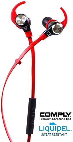 DinoTwin T2's Premium Sport Ear Bluetooth Earbuds ~ Liquipel Moisture Protection ~ ComplySPORT+ No-Slip Foam Tips Included ~