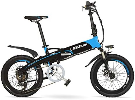 LANG TU 20'' Folding Electric Bike Built-in 48V 10Ah/14.5Ah Lithium-ion Battery,240W / 500W Strong Powerful Motor,Aluminum Alloy Rim & Frame,Front Wheel Quick Release