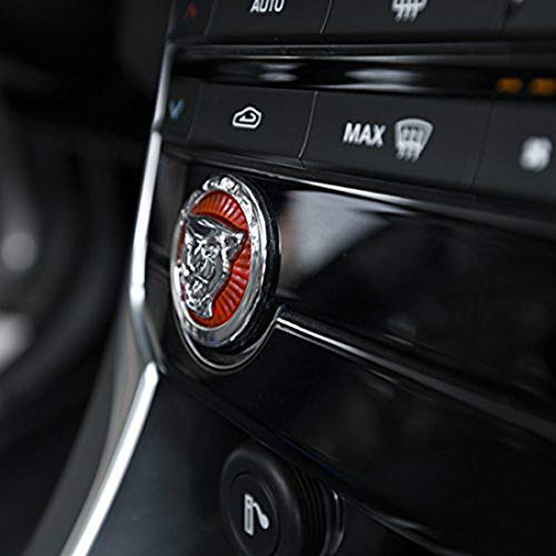 KMT Modified Car Engine Start Stop Decoration Trim Cover Emblem Sticker Protector Fit Jaguar XFL XJL F-PACE XE F-Type Chromed (Engine Start Stop Trim)