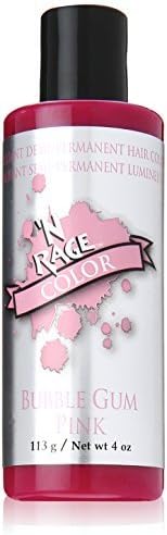 N'rage Brilliant Demi Permanente Hair Color, Bubble Gum Pink, 4 Ounce by 'N Rage
