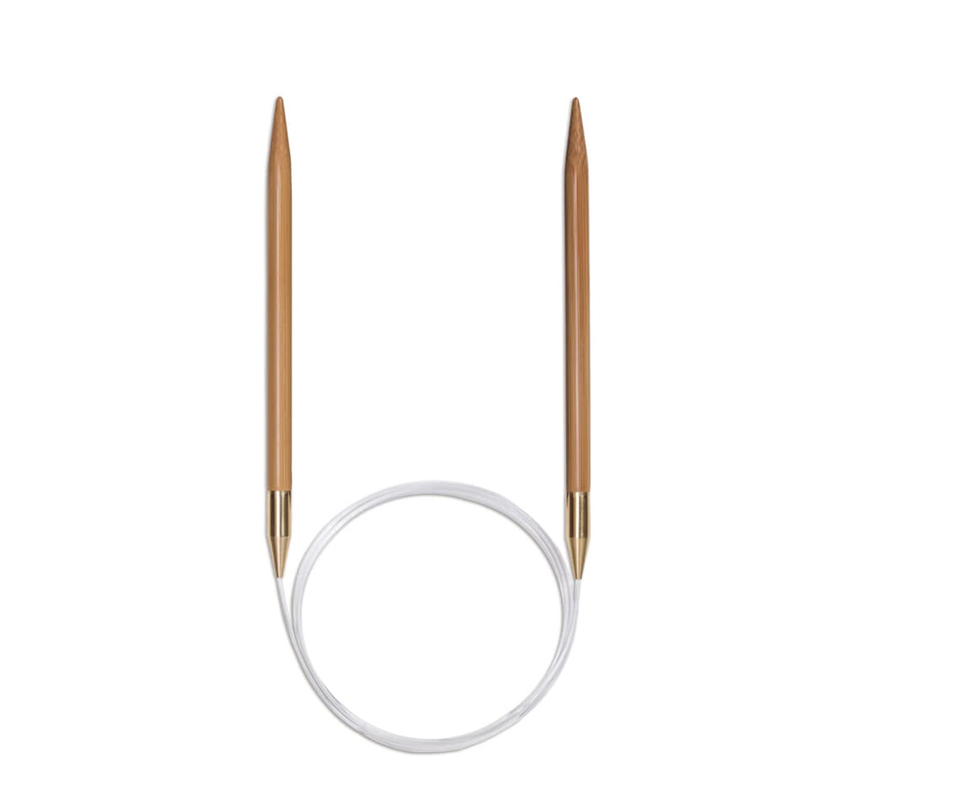 Seeknit KA06287 Bamboo Circular Knitting Needles Beige 80cm x 3.5mm