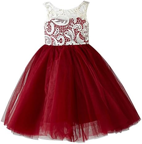 thstylee Lace Tulle Flower Girl Dress Little Girl Toddler Kids Wedding Dresses