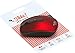 SHHHMOUSE Silent Wireless Mouse for Laptop Small Compact Cordless Computer Mice with USB 2.4 GHz – Quiet Click, 3 DPI Levels, Travel Mouse – Portable for PC, Chromebook [Red]