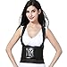 Back Brace with Suspenders for Women - Adjustable - Removable Shoulder Straps - Lumbar Support Belt - Lower Back Pain, Work, Lifting, Exercise, Gym - Black - Size XL