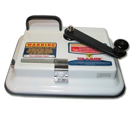 OCB Top-o-Matic Zigaretten Stopfmaschine, Chrom, weiß 15 x 15 x 5 cm