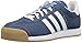 adidas Men's Samoa Retro Sneaker Running Shoe, Tech Ink White/Blue Bird, (9 M US)