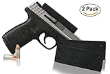 Gun Magnet Mount & Holster Kit For Home and Vehicle | 45 Lbs Rated | 2-Pack | Rubber Coated Magnetic Firearm Accessory, Concealed Carry Holder For Car, Truck, Pistol, Shotgun, Rifle - GNA Products