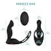 DAKOKA Remote Controlled Vibrating Prostate Massager - Anal Plug with Cock Ring and Ball Loop - 9 Speeds Anal Vibrator for Men - Waterproof G Spot Stimulator for Women - Anal Toys for Couples