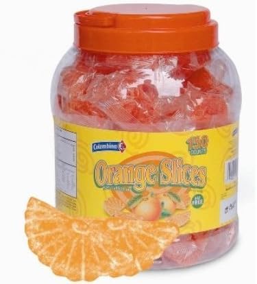 Colombina Individually Wrapped Orange Slices - 150ct Jar by Orange Slices