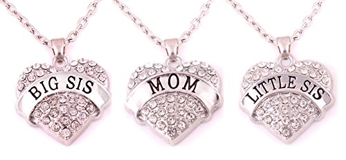 Charm.l grace matching necklaces set, 3pcs(3wt-m)