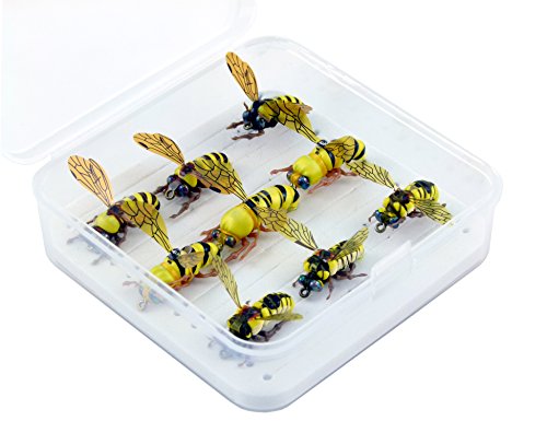 image for YAZHIDA Fly Fishing Kit – Pack 9 of Handmade Fly Fishing Lures Kit 
