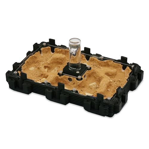 Ant Dimension Ant Farm Natura Module 3:2 – Professional, Modular and Adaptable to Many Species – Adjustable Humidity System with 4 Outlets (Yellow)