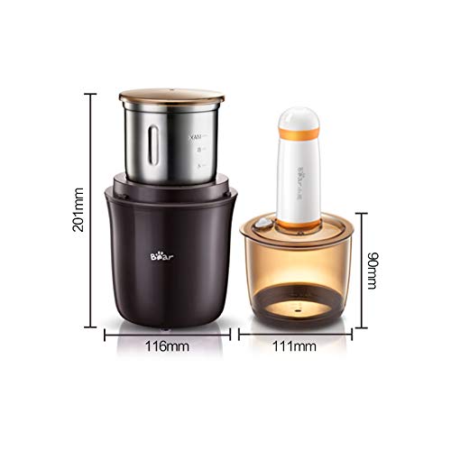 Bear Kaffeemühle, 200W Edelstahl Elektrische Kaffeemühle, Kapazität 75g, eräuscharm Getreidemühle Kaffeemühle, Grinder… – Bild 3