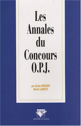 Les  annales du concours OPJ
